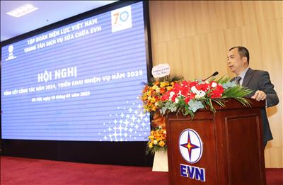 Trung tâm Dịch vụ sửa chữa EVN tổ chức thành công Hôi nghị tổng kết công tác năm 2024 và triên khai nhiệm vụ năm 2025
